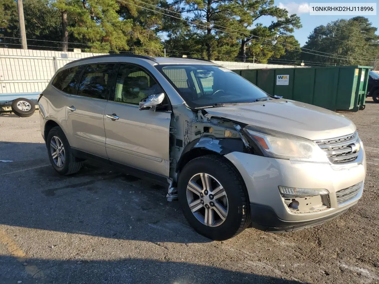 1GNKRHKD2HJ118996 2017 Chevrolet Traverse Lt