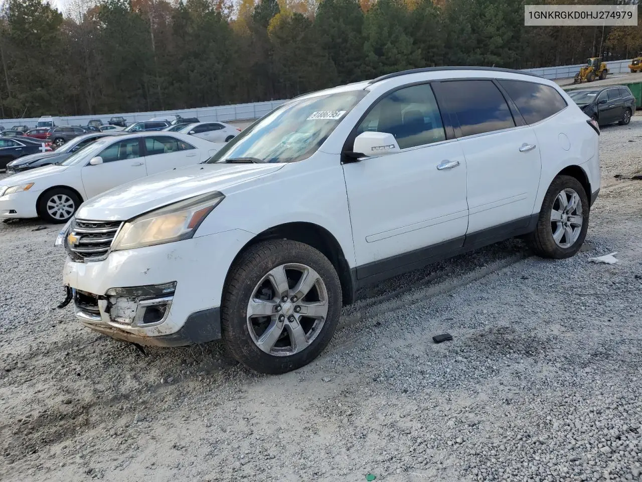 1GNKRGKD0HJ274979 2017 Chevrolet Traverse Lt