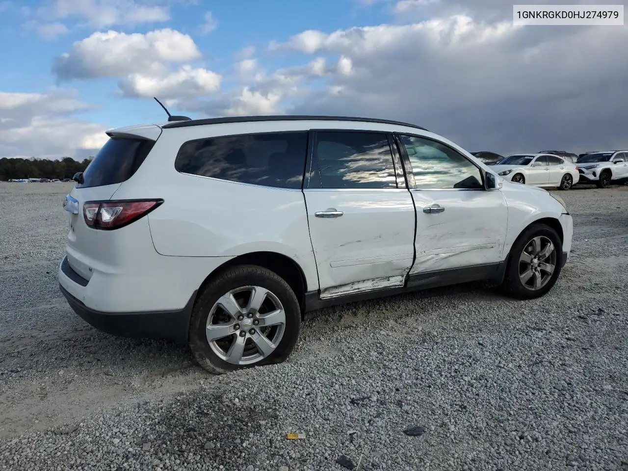 1GNKRGKD0HJ274979 2017 Chevrolet Traverse Lt
