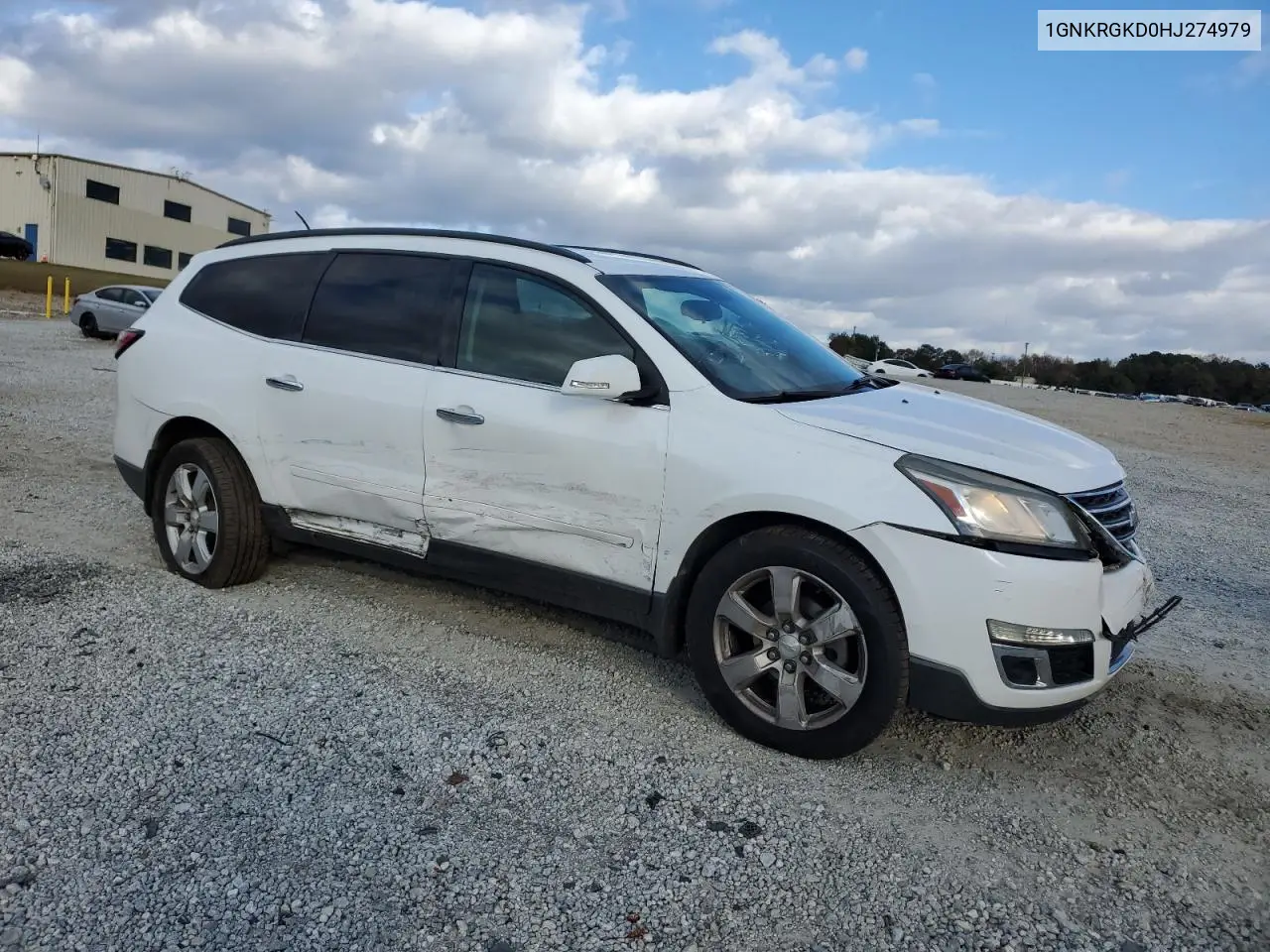 1GNKRGKD0HJ274979 2017 Chevrolet Traverse Lt