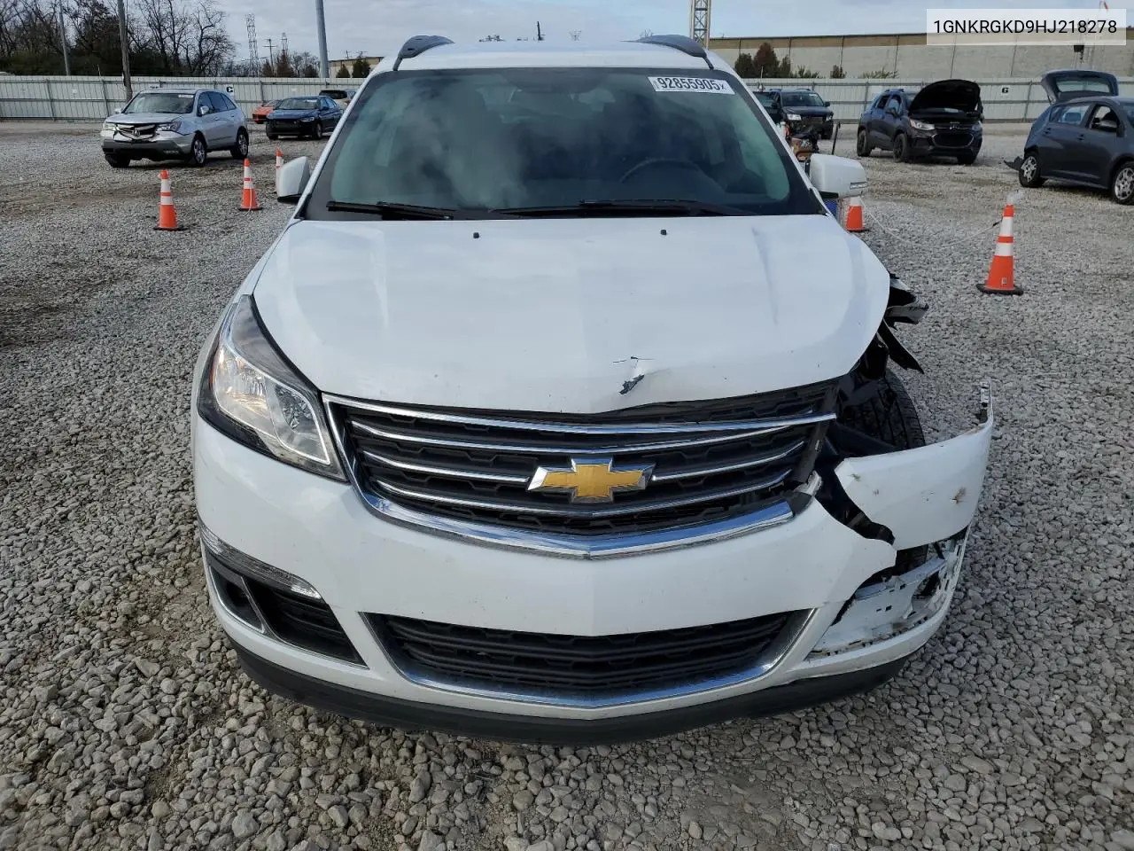 1GNKRGKD9HJ218278 2017 Chevrolet Traverse Lt