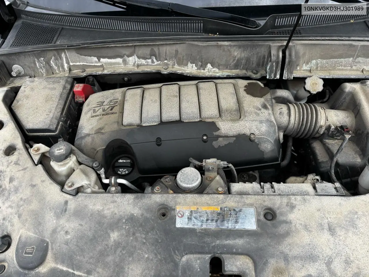 1GNKVGKD3HJ301989 2017 Chevrolet Traverse Lt