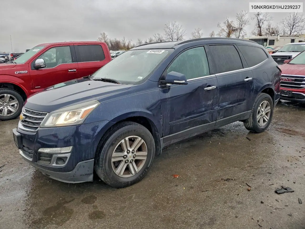 1GNKRGKD1HJ239237 2017 Chevrolet Traverse Lt