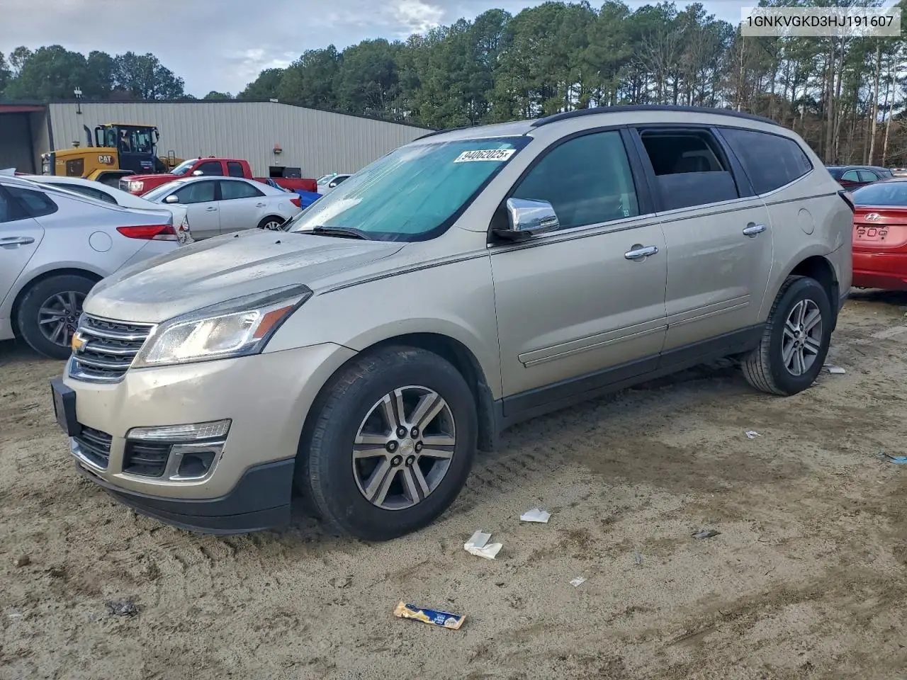 1GNKVGKD3HJ191607 2017 Chevrolet Traverse Lt