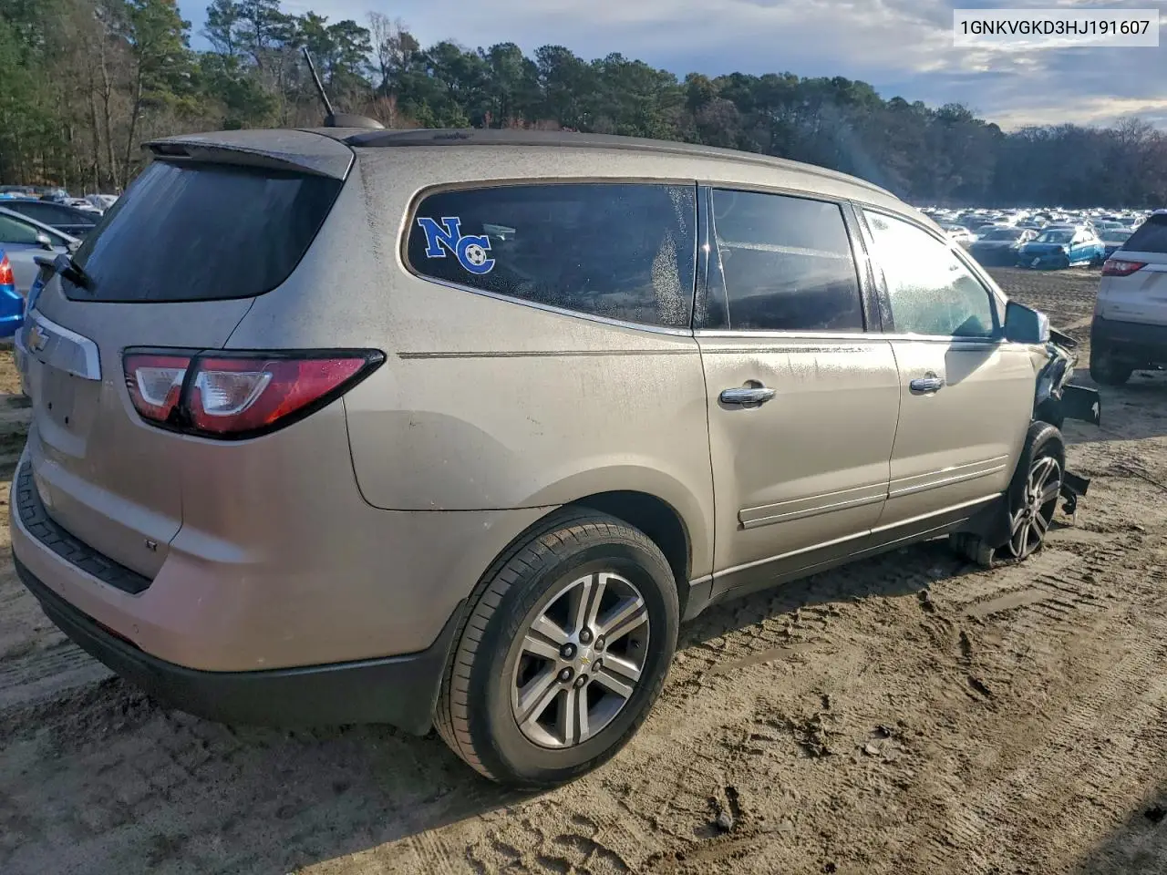 1GNKVGKD3HJ191607 2017 Chevrolet Traverse Lt