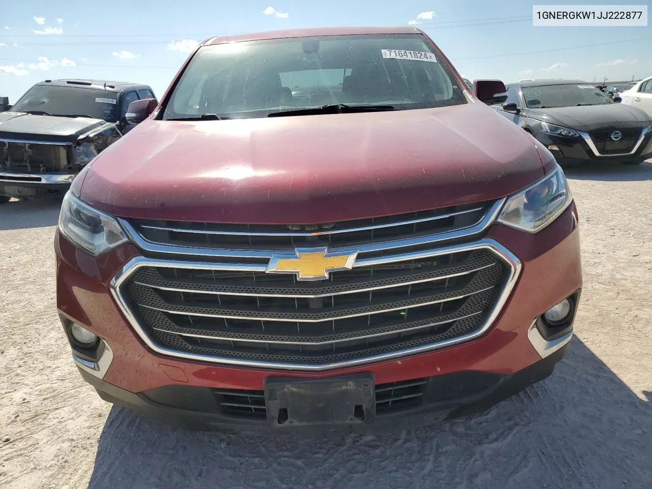 2018 Chevrolet Traverse Lt VIN: 1GNERGKW1JJ222877 Lot: 71641824