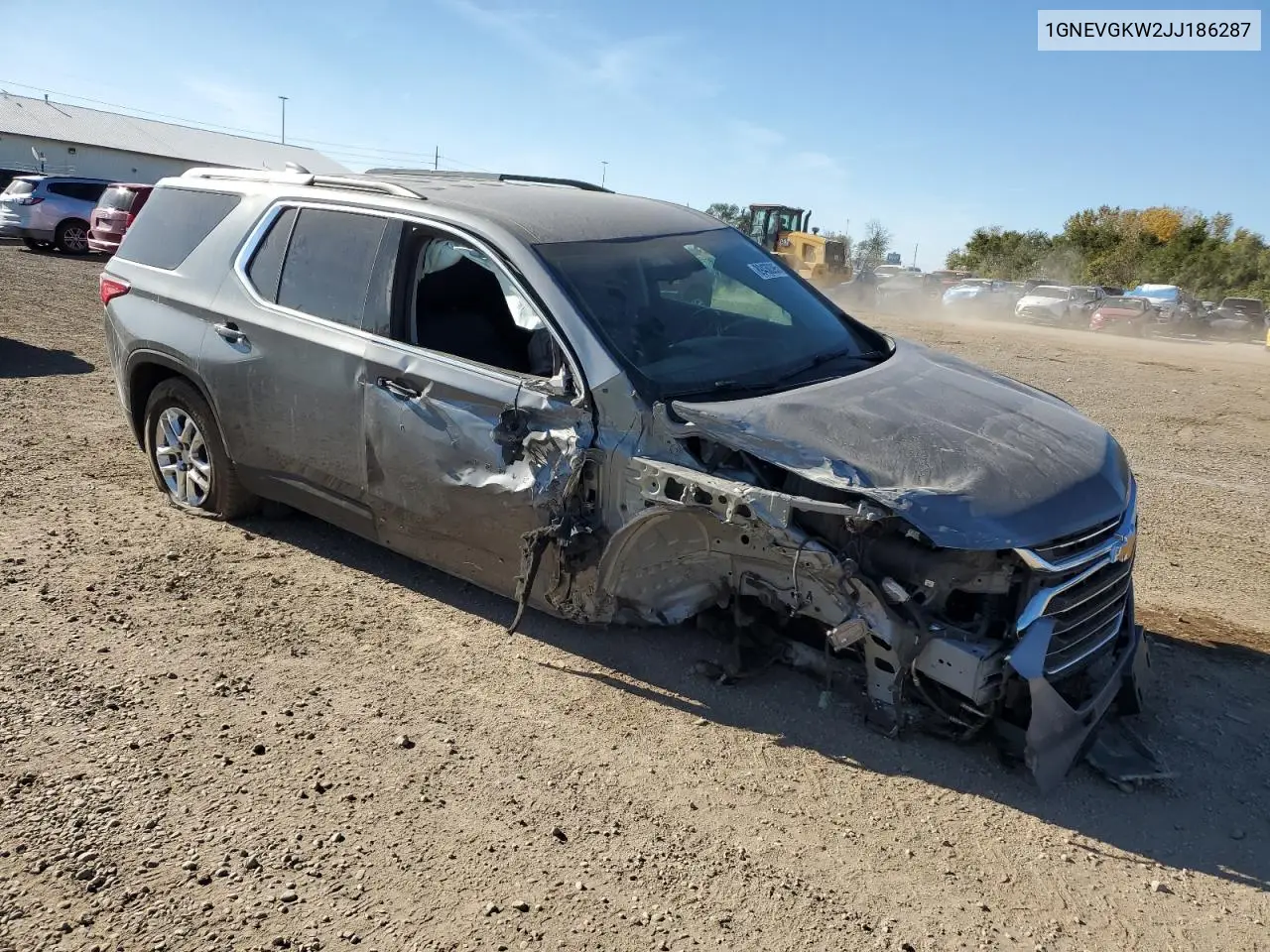 1GNEVGKW2JJ186287 2018 Chevrolet Traverse Lt