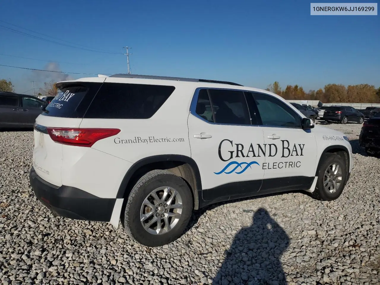 1GNERGKW6JJ169299 2018 Chevrolet Traverse Lt