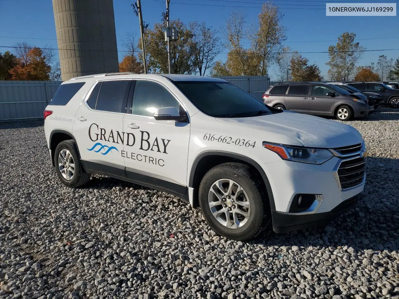 1GNERGKW6JJ169299 2018 Chevrolet Traverse Lt