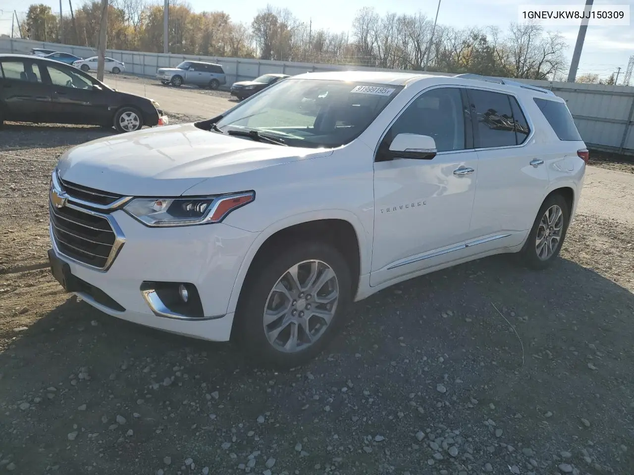 1GNEVJKW8JJ150309 2018 Chevrolet Traverse Premier