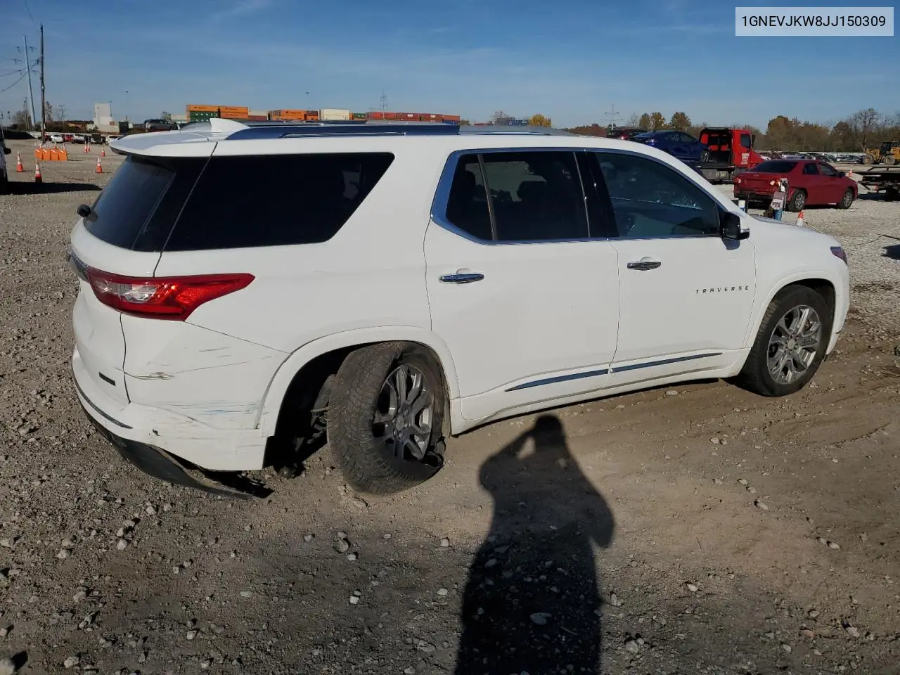 1GNEVJKW8JJ150309 2018 Chevrolet Traverse Premier
