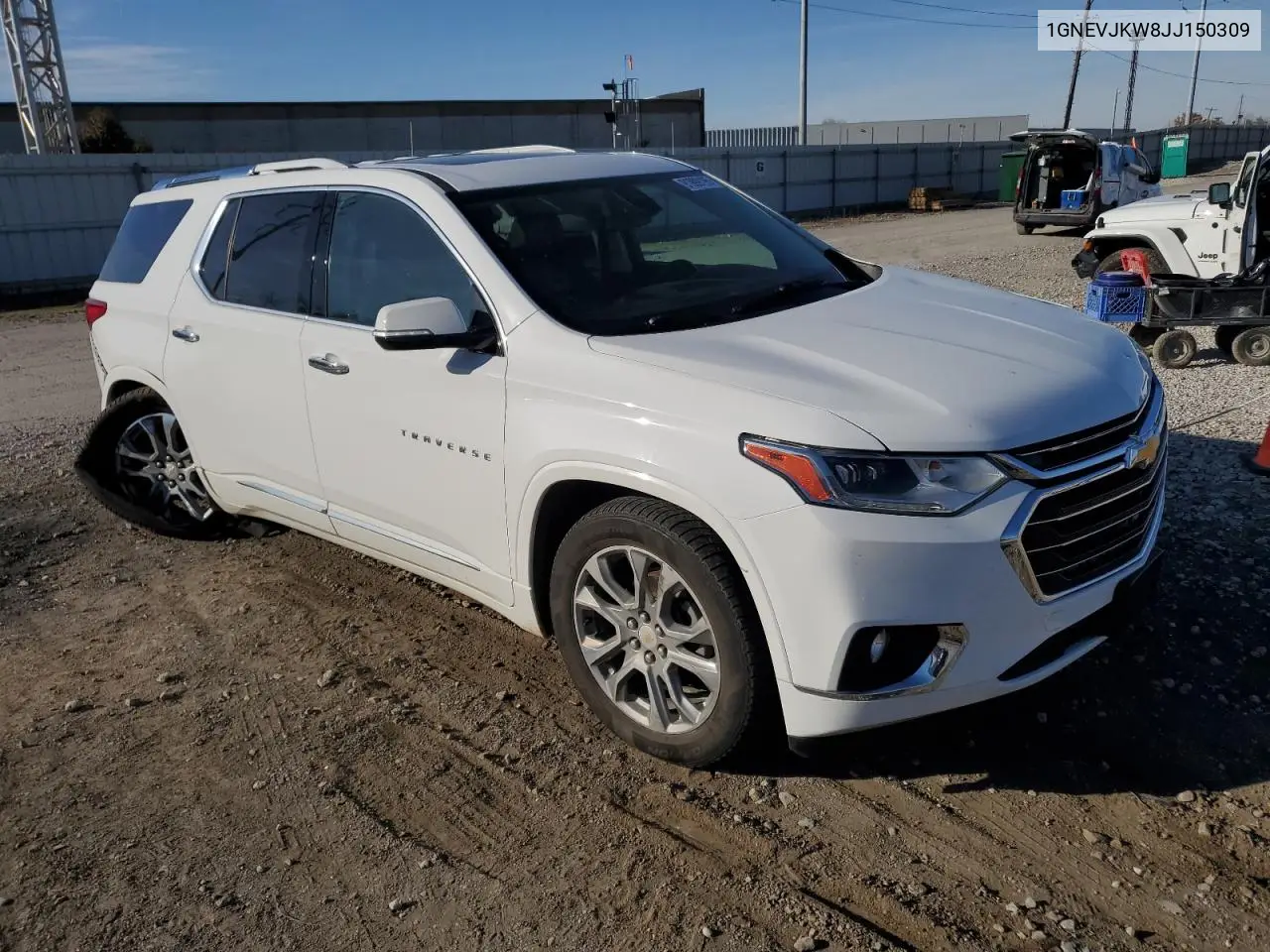 1GNEVJKW8JJ150309 2018 Chevrolet Traverse Premier