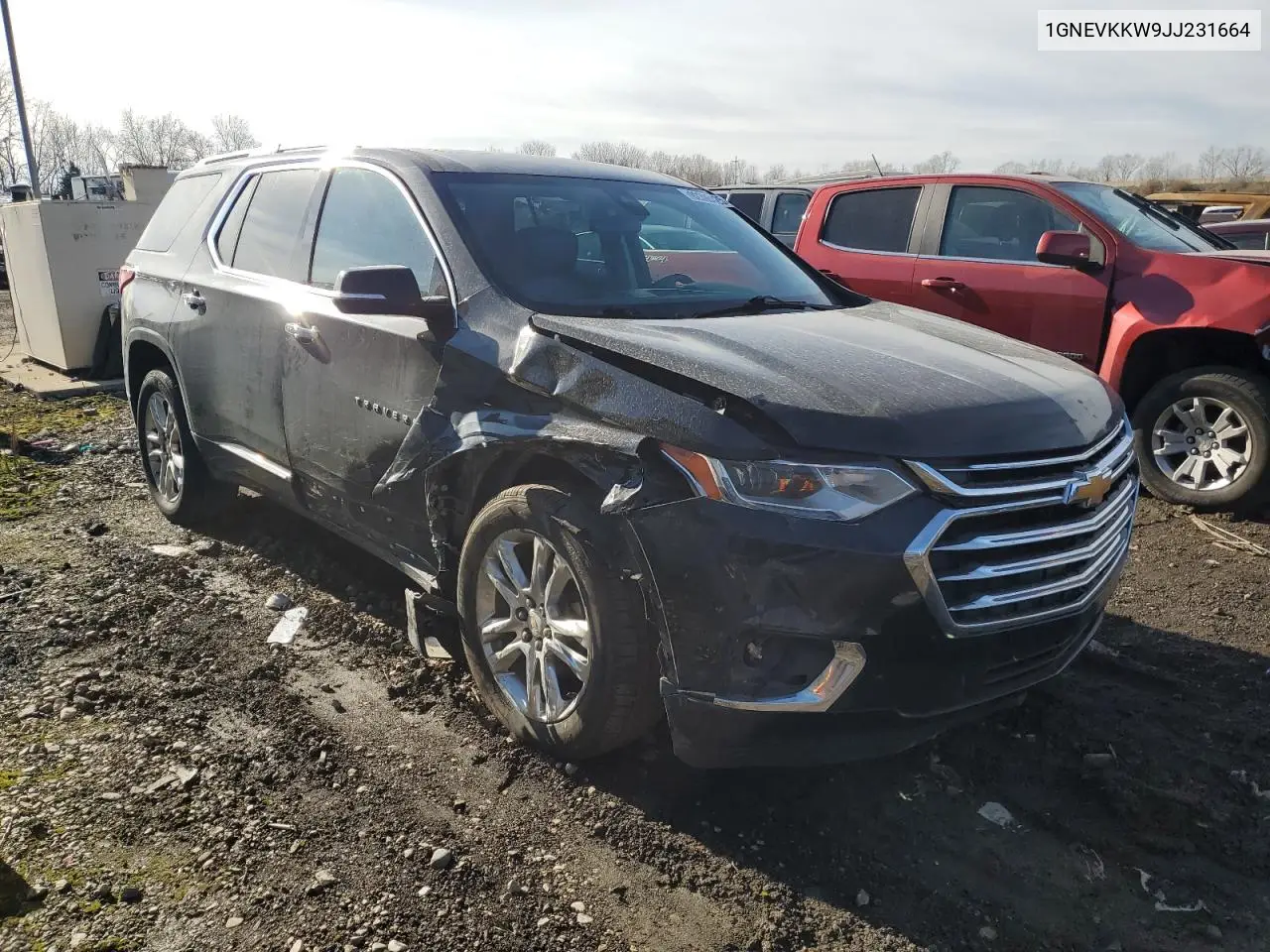 1GNEVKKW9JJ231664 2018 Chevrolet Traverse High Country