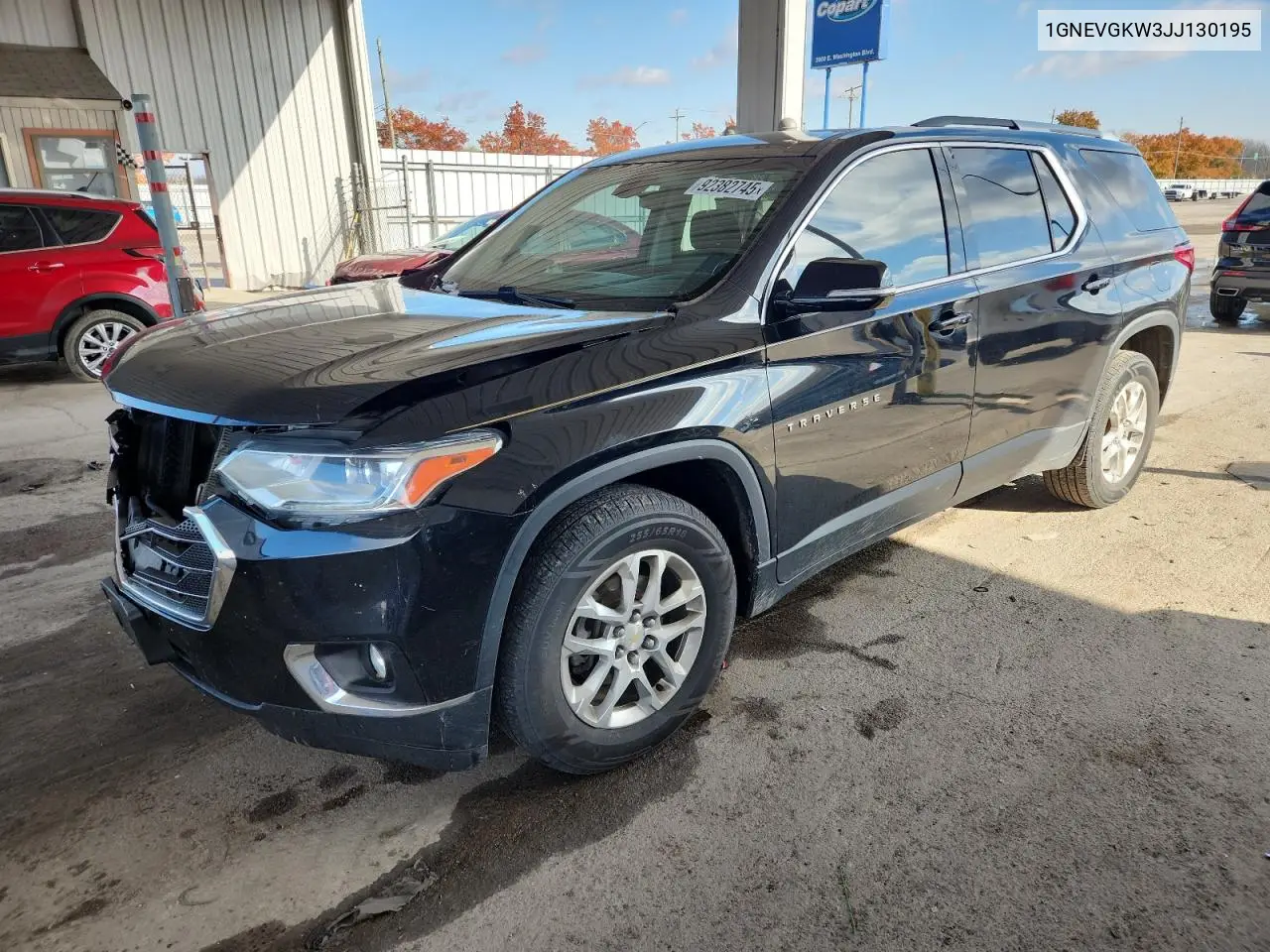 1GNEVGKW3JJ130195 2018 Chevrolet Traverse Lt