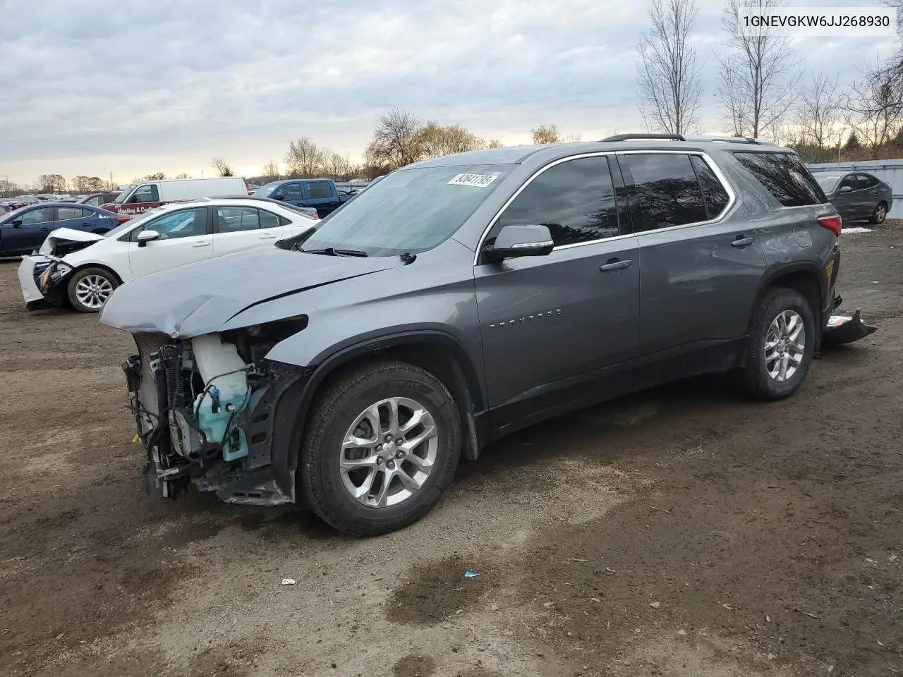 1GNEVGKW6JJ268930 2018 Chevrolet Traverse Lt