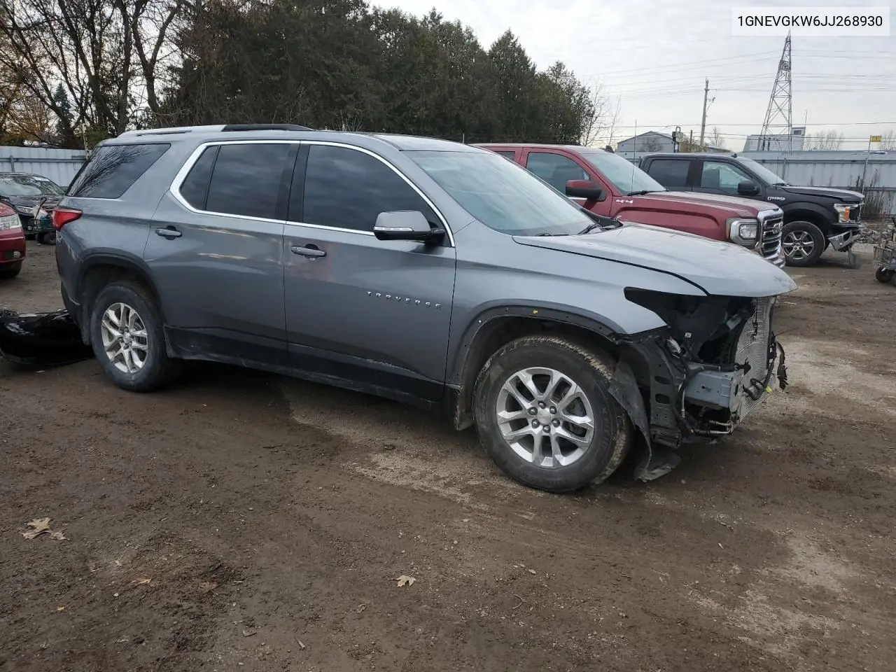1GNEVGKW6JJ268930 2018 Chevrolet Traverse Lt