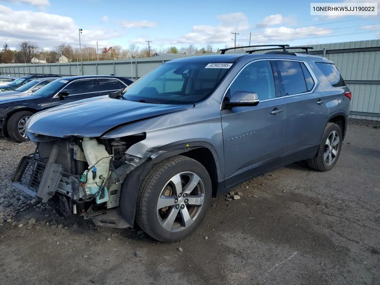 1GNERHKW5JJ190022 2018 Chevrolet Traverse Lt