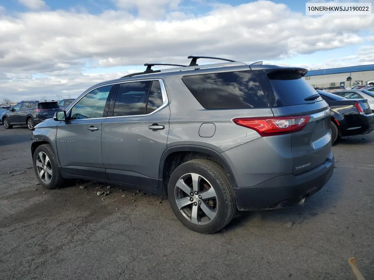 1GNERHKW5JJ190022 2018 Chevrolet Traverse Lt