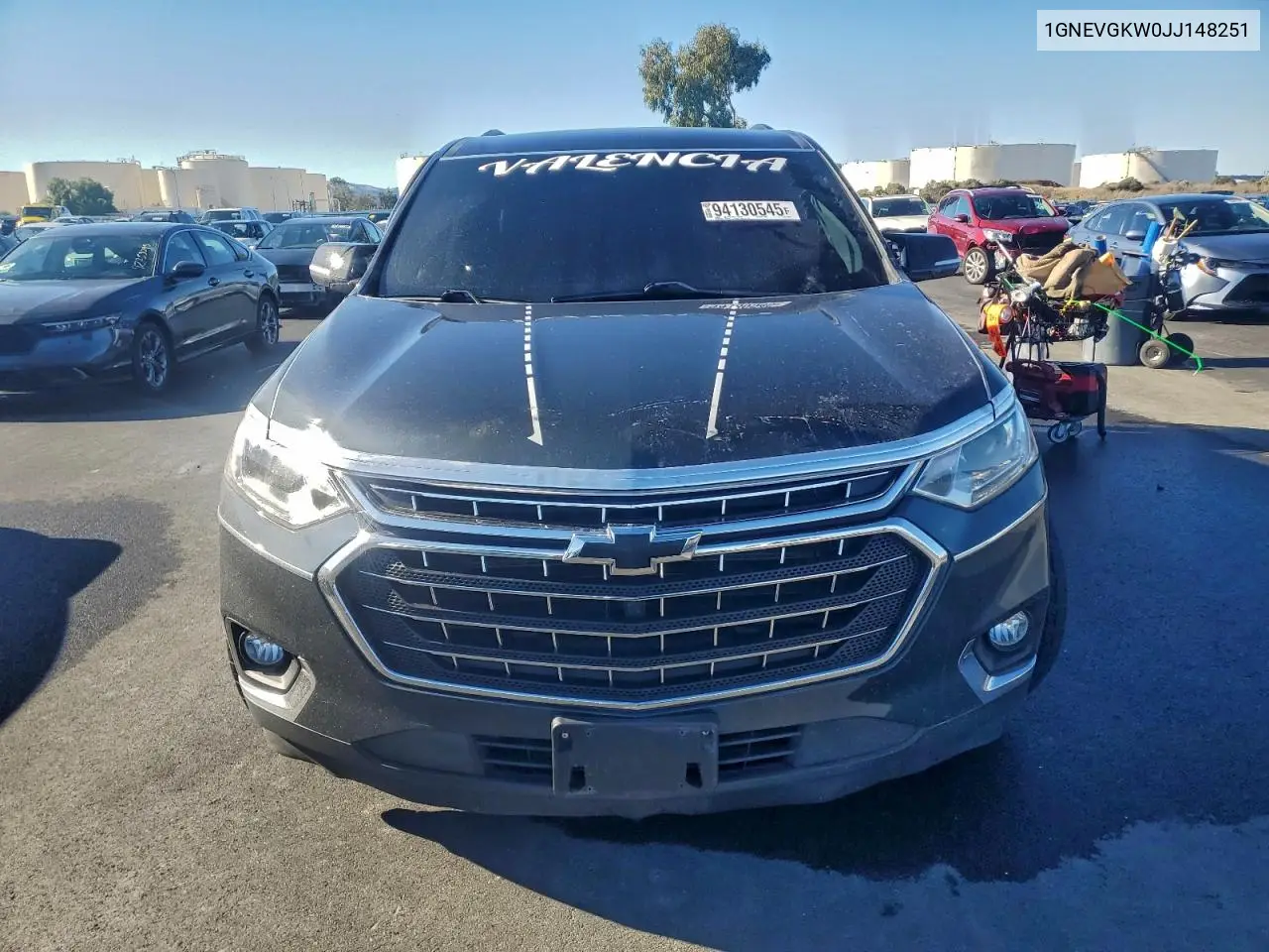 1GNEVGKW0JJ148251 2018 Chevrolet Traverse Lt