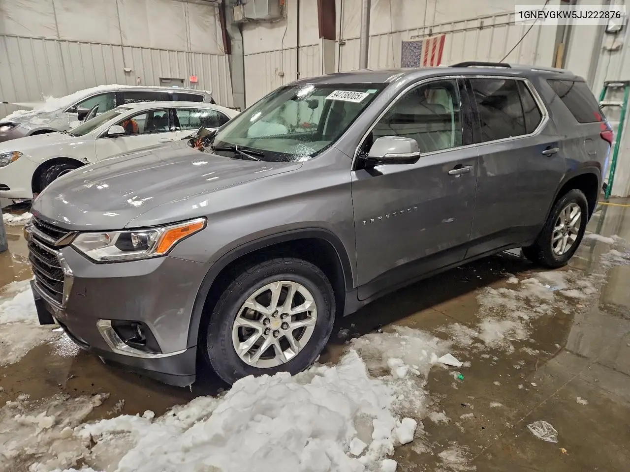 1GNEVGKW5JJ222876 2018 Chevrolet Traverse Lt