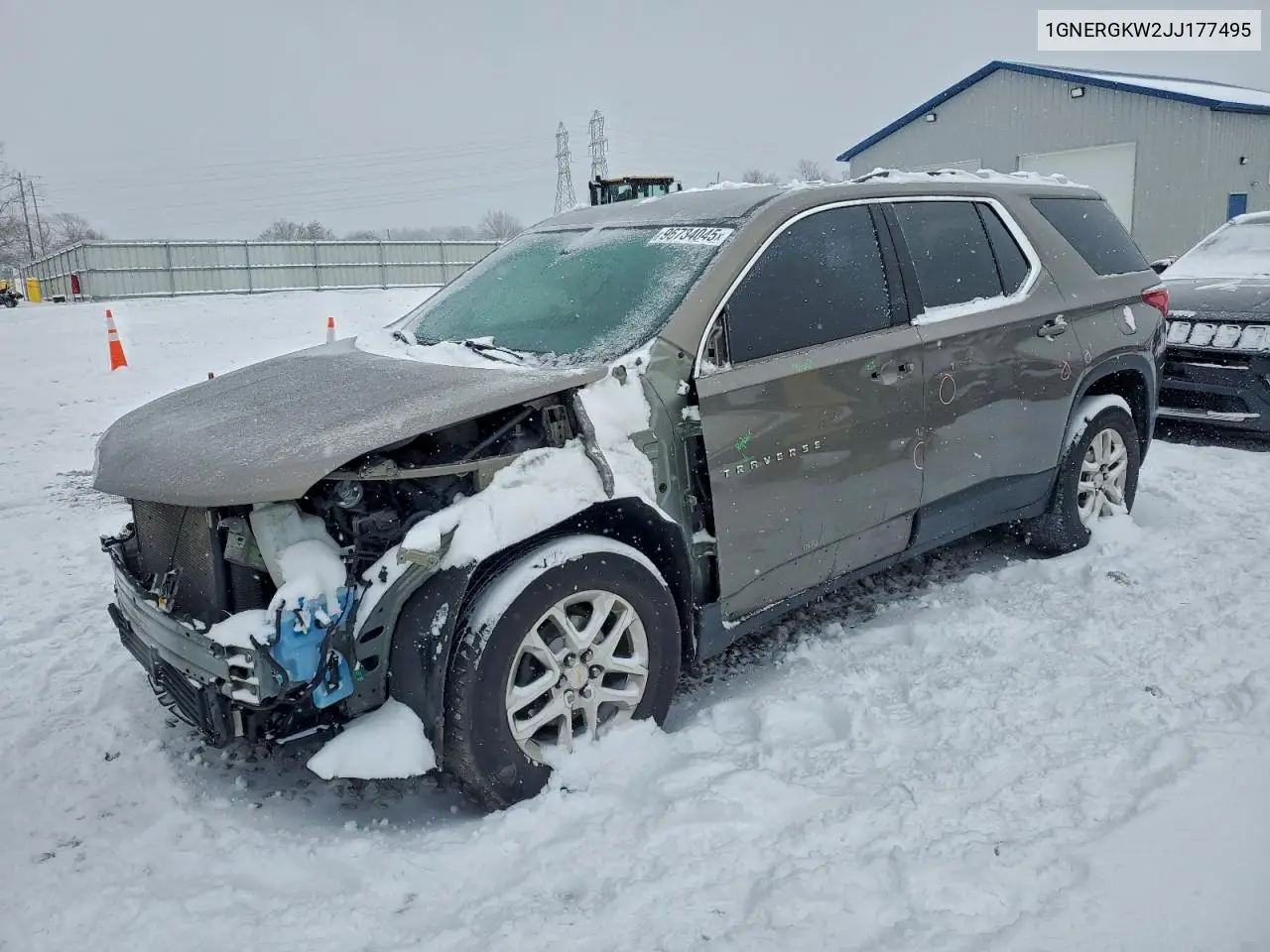 1GNERGKW2JJ177495 2018 Chevrolet Traverse Lt