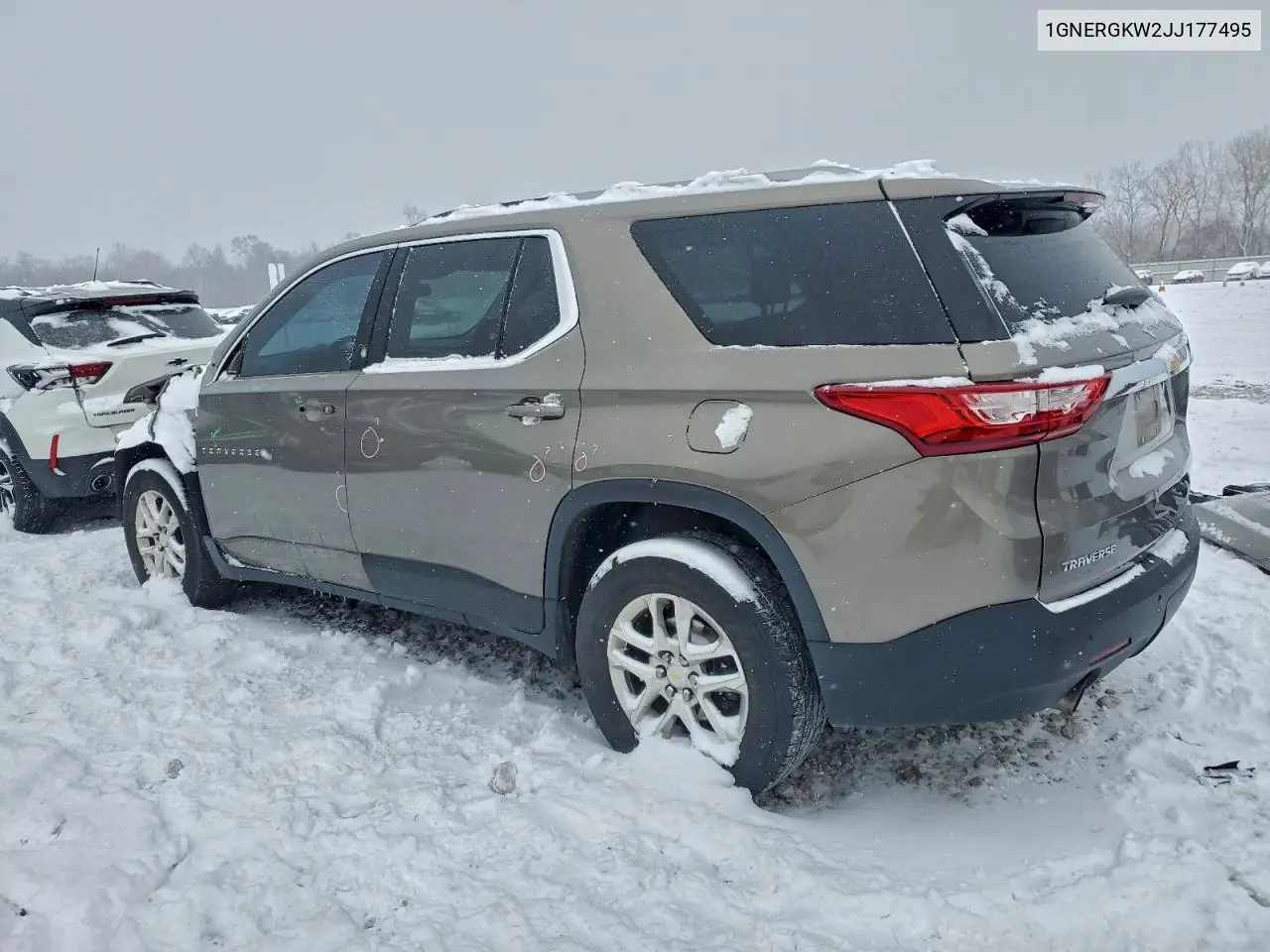 1GNERGKW2JJ177495 2018 Chevrolet Traverse Lt