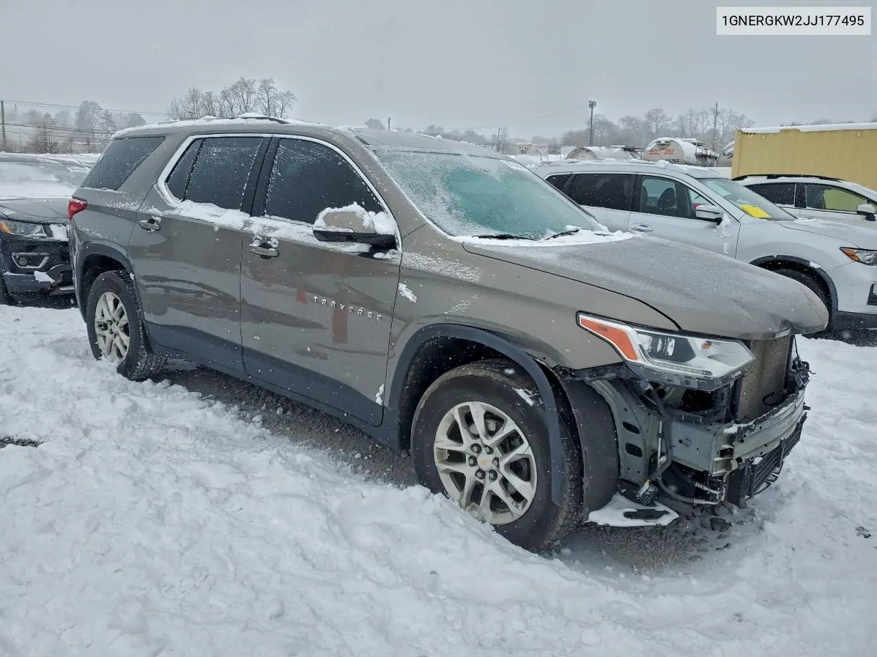 1GNERGKW2JJ177495 2018 Chevrolet Traverse Lt
