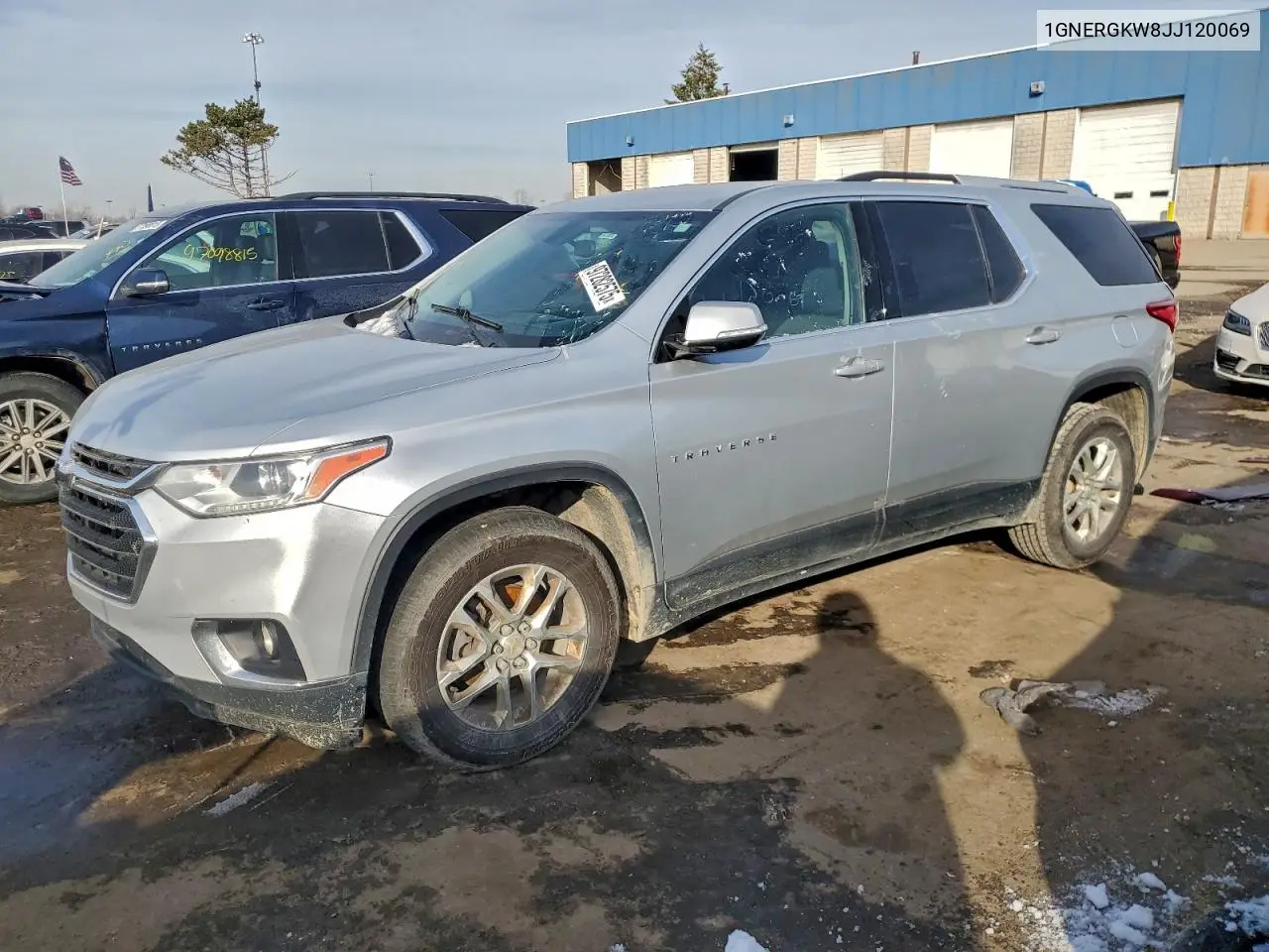 1GNERGKW8JJ120069 2018 Chevrolet Traverse Lt