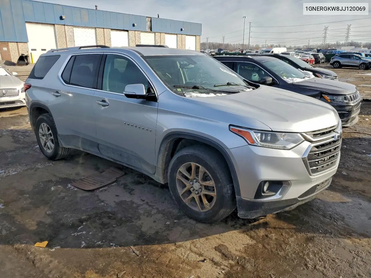 1GNERGKW8JJ120069 2018 Chevrolet Traverse Lt