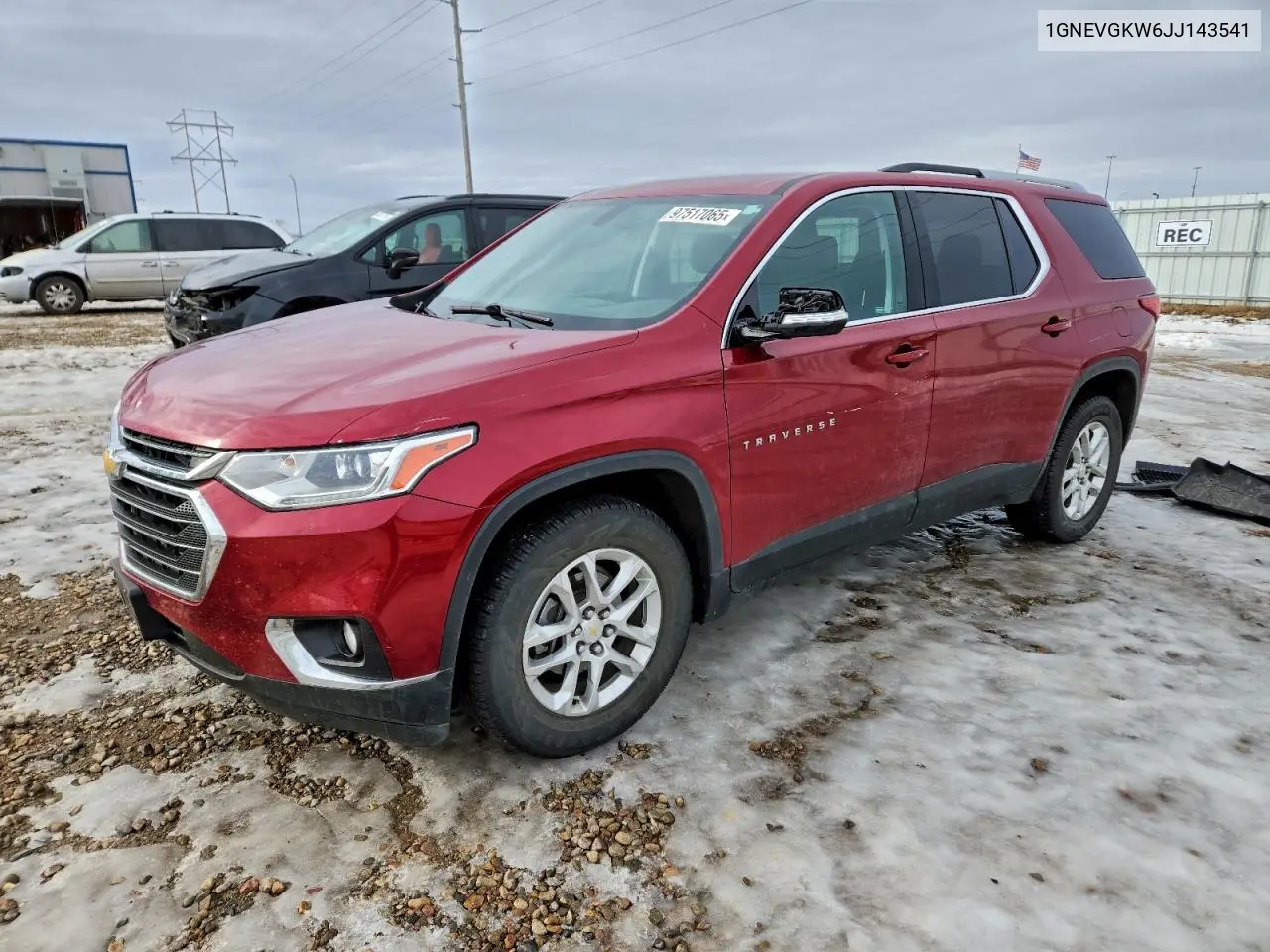1GNEVGKW6JJ143541 2018 Chevrolet Traverse Lt