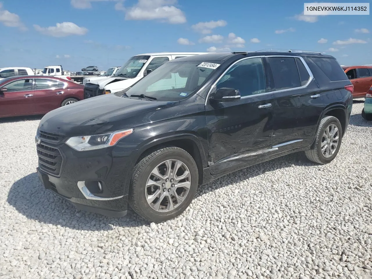 1GNEVKKW6KJ114352 2019 Chevrolet Traverse Premier