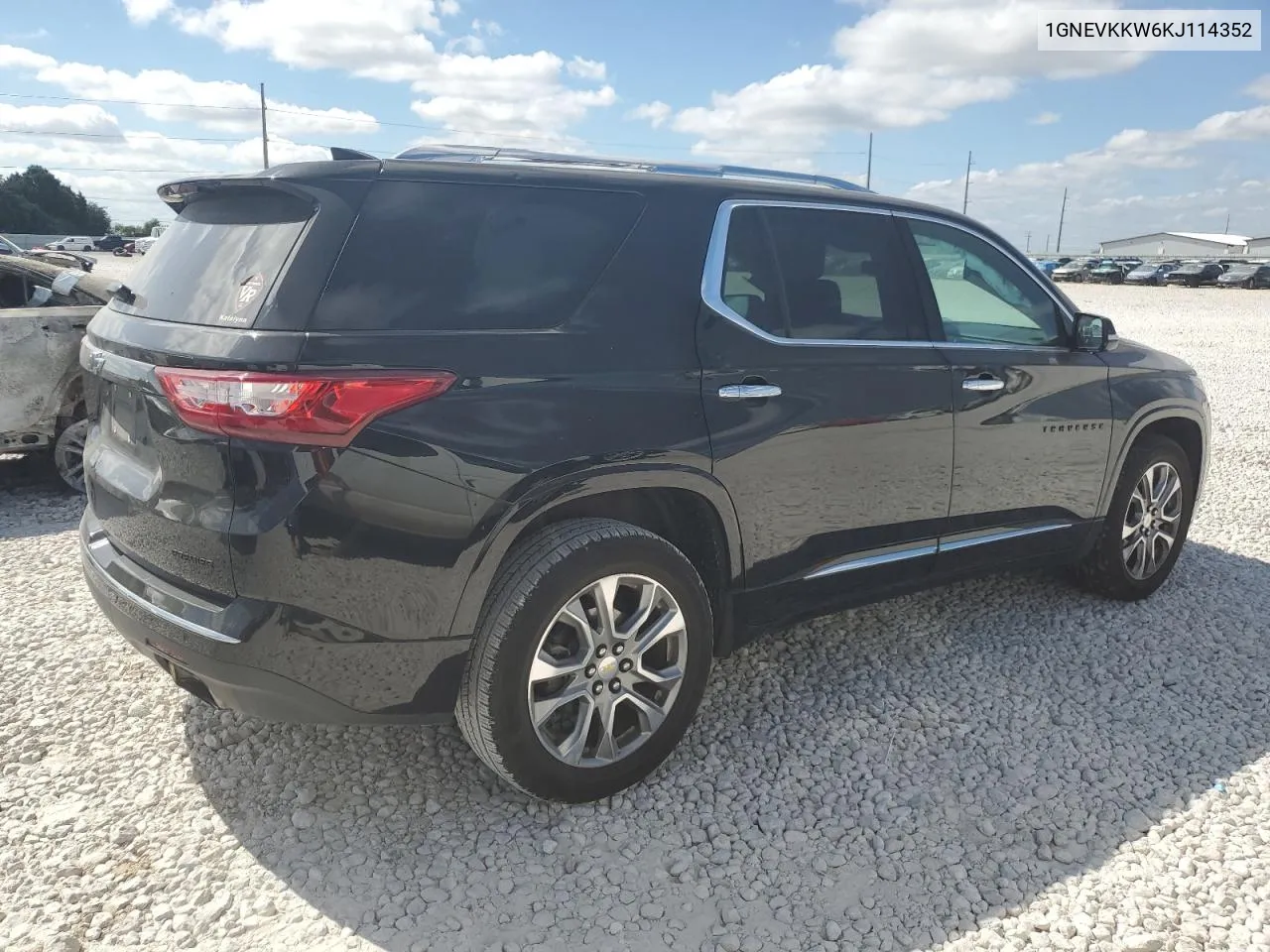 2019 Chevrolet Traverse Premier VIN: 1GNEVKKW6KJ114352 Lot: 72012494