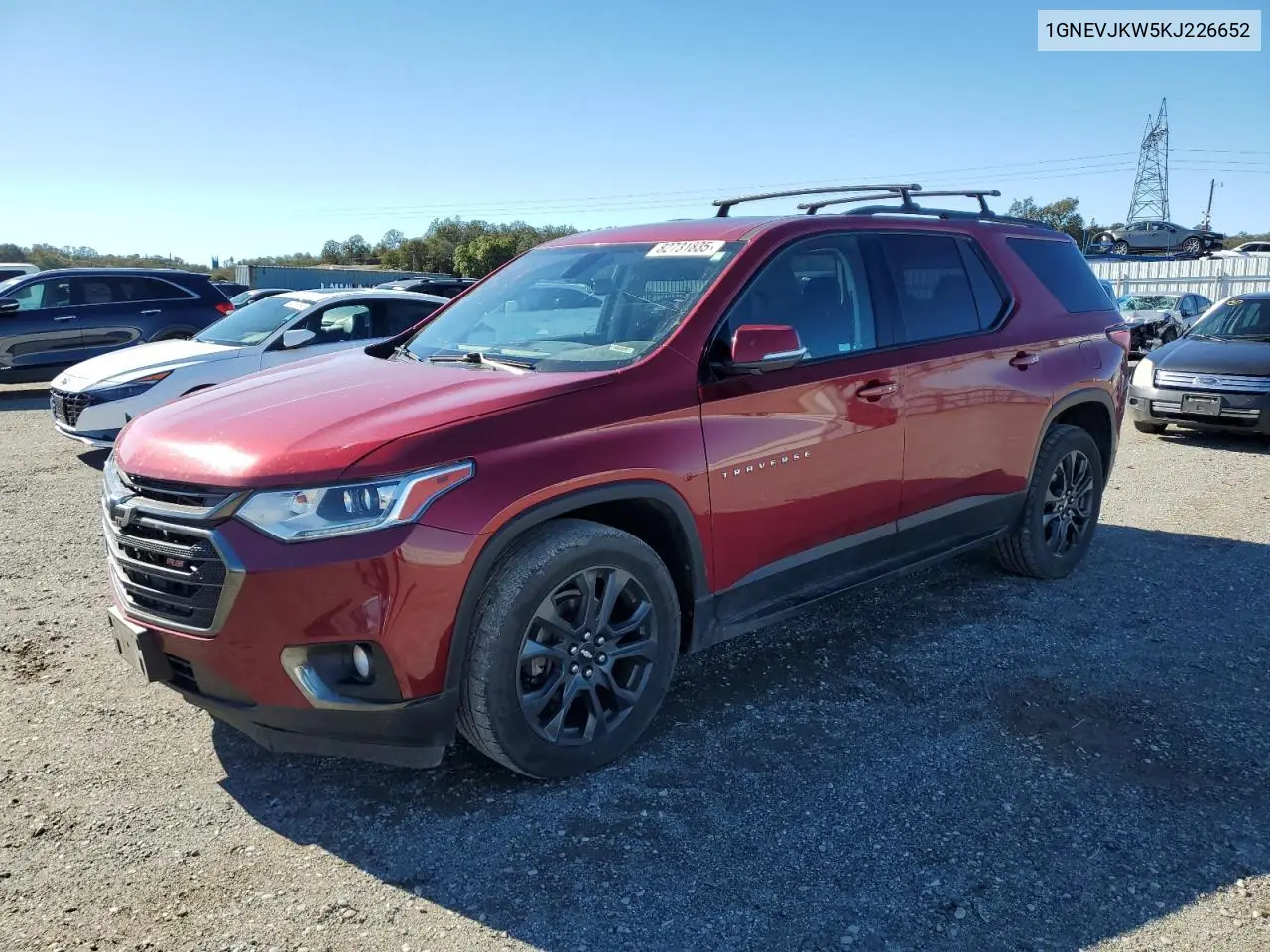 1GNEVJKW5KJ226652 2019 Chevrolet Traverse High Country