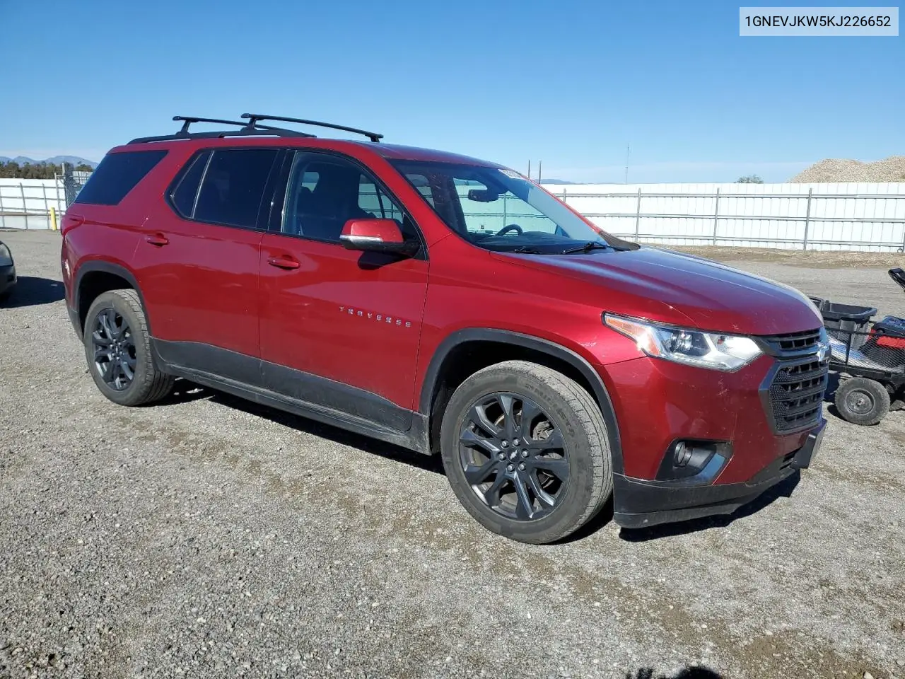 1GNEVJKW5KJ226652 2019 Chevrolet Traverse High Country