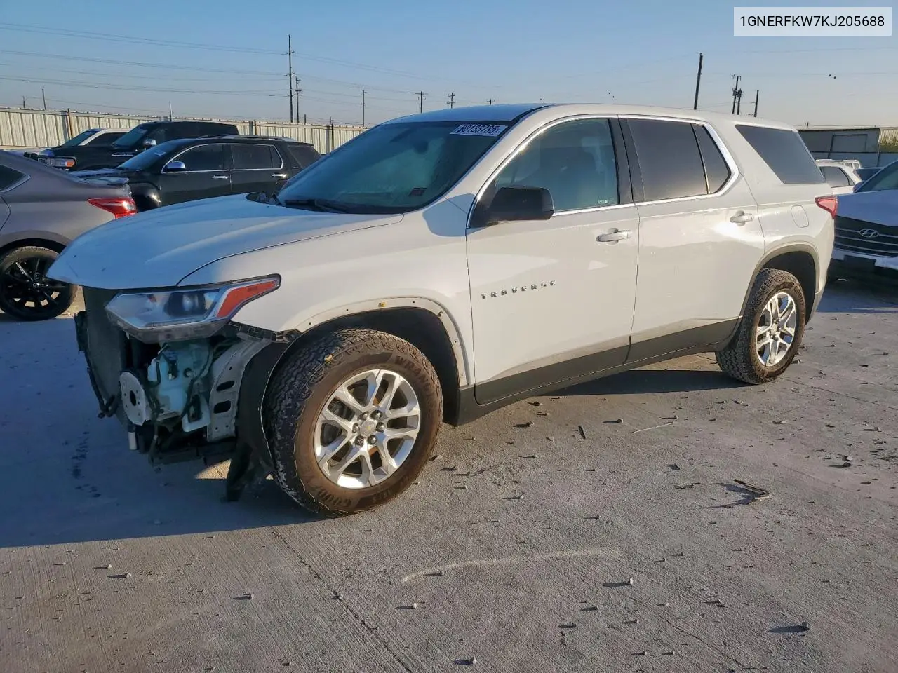 1GNERFKW7KJ205688 2019 Chevrolet Traverse Ls