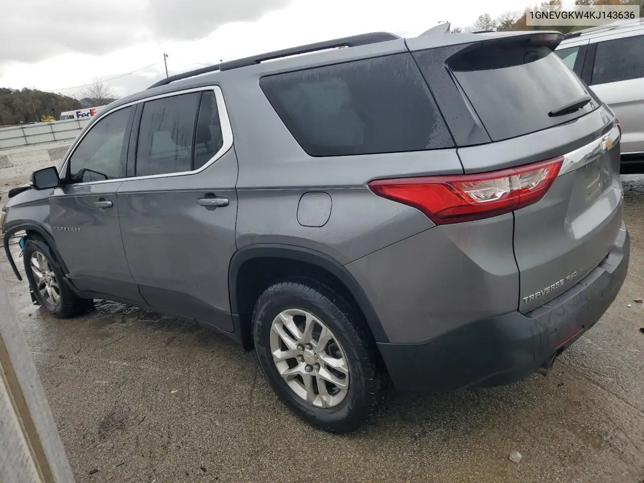 1GNEVGKW4KJ143636 2019 Chevrolet Traverse Lt