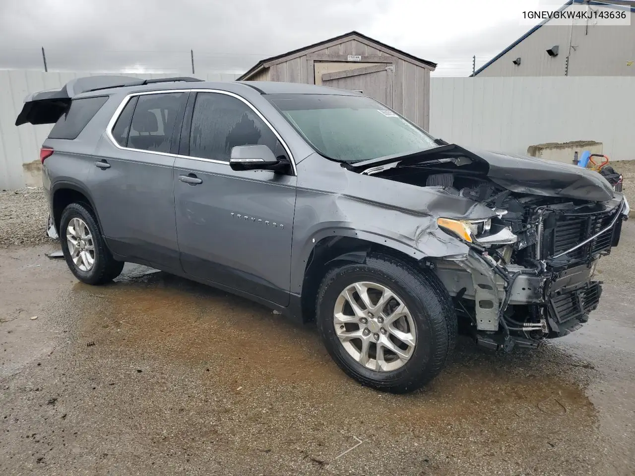 1GNEVGKW4KJ143636 2019 Chevrolet Traverse Lt