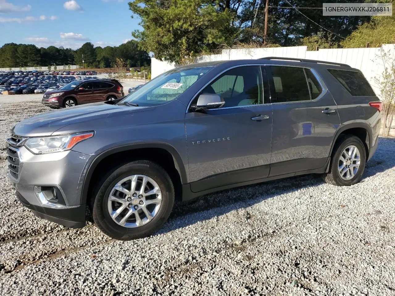 1GNERGKWXKJ206811 2019 Chevrolet Traverse Lt