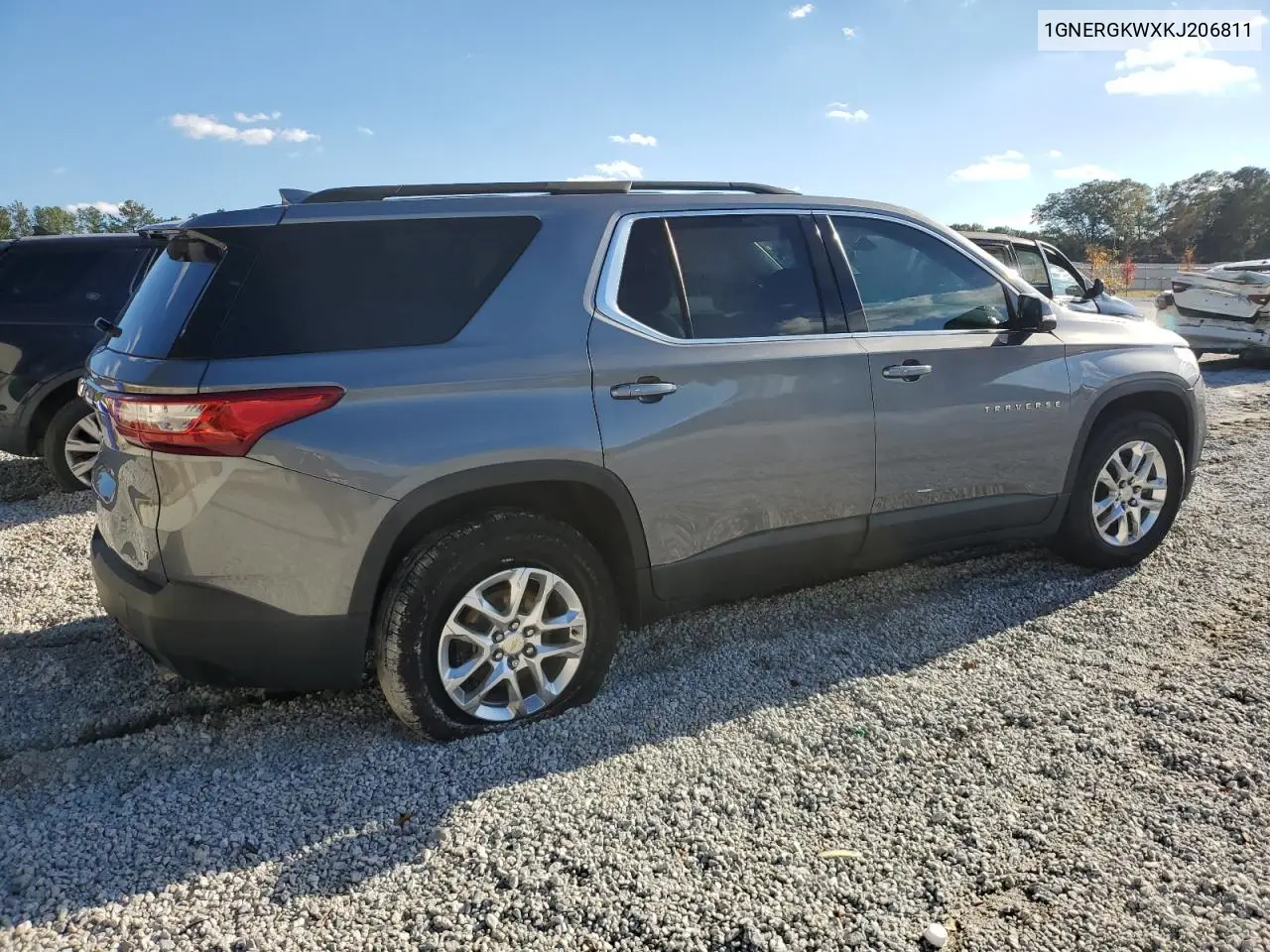1GNERGKWXKJ206811 2019 Chevrolet Traverse Lt