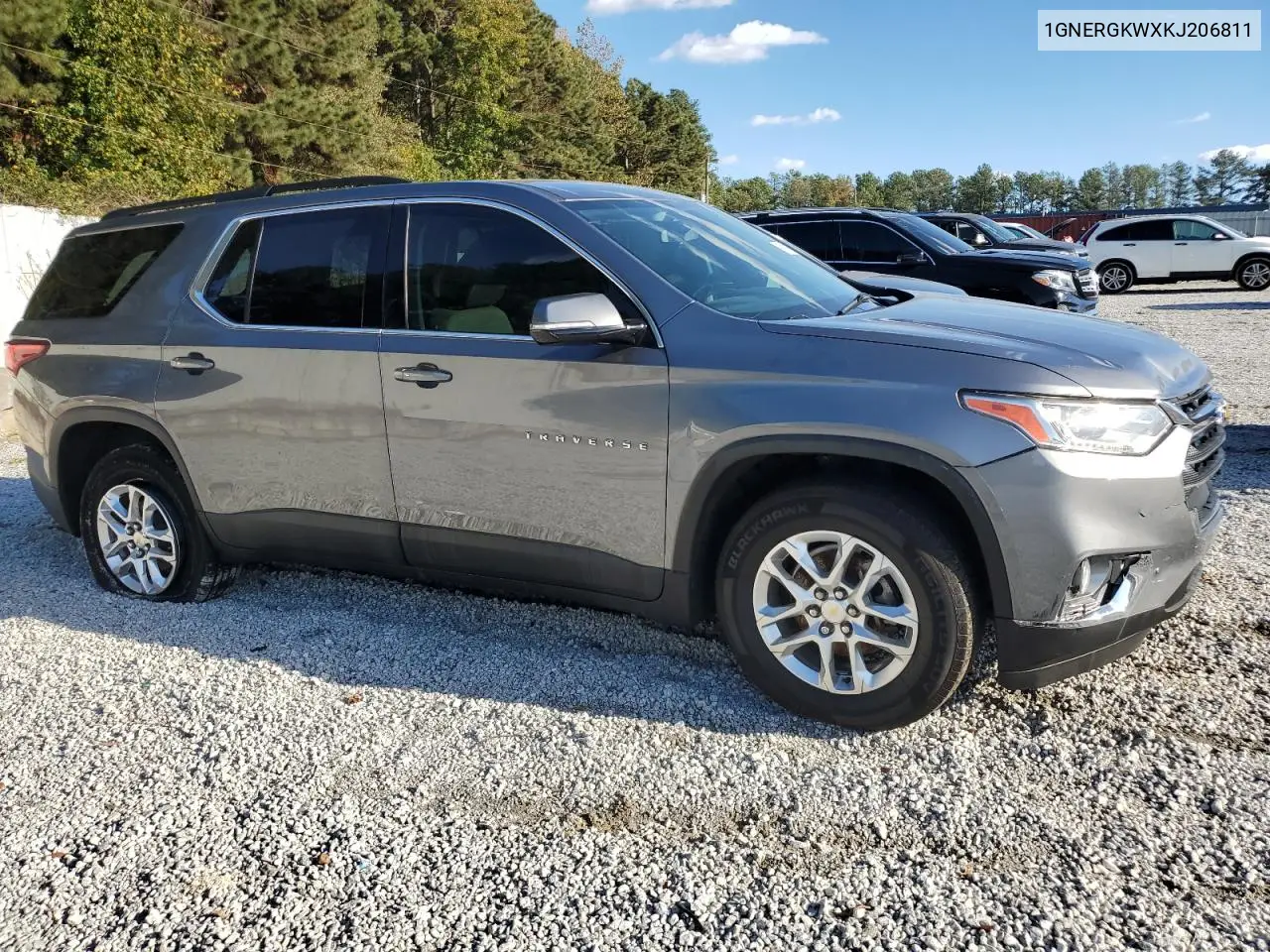 1GNERGKWXKJ206811 2019 Chevrolet Traverse Lt