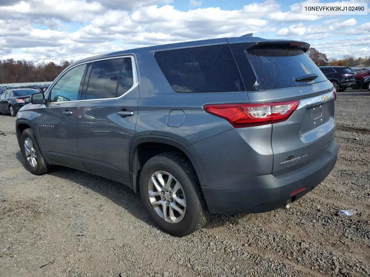 1GNEVFKW3KJ102490 2019 Chevrolet Traverse Ls
