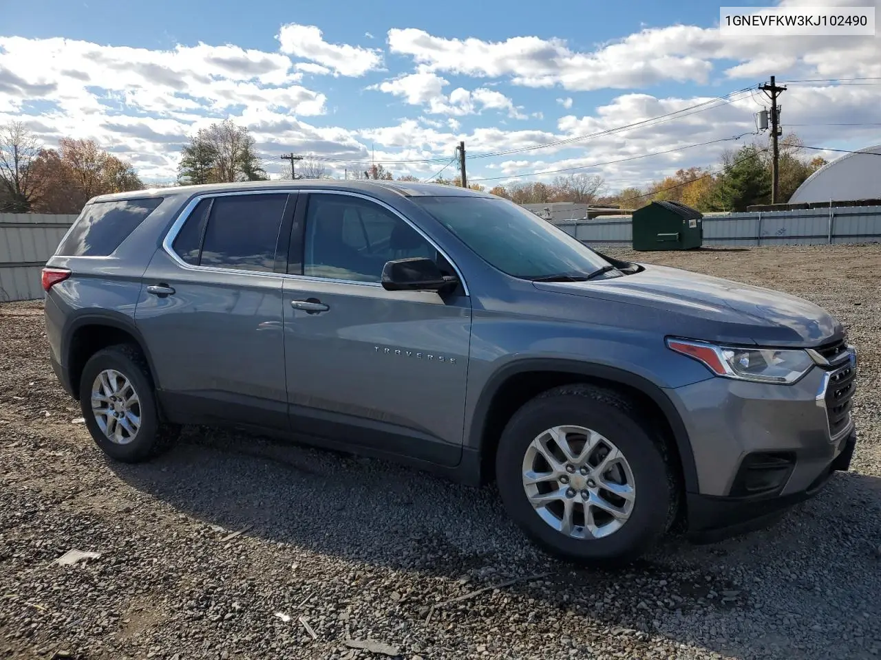 1GNEVFKW3KJ102490 2019 Chevrolet Traverse Ls