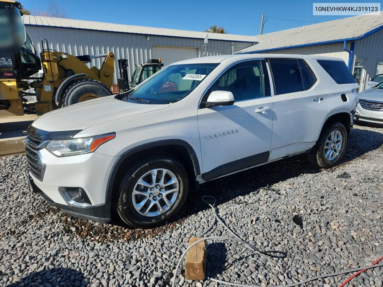 1GNEVHKW4KJ319123 2019 Chevrolet Traverse Lt