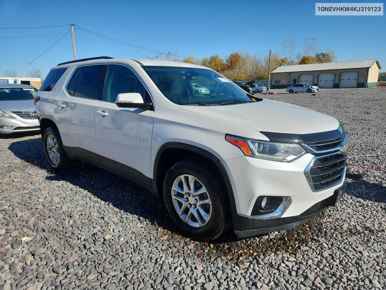 1GNEVHKW4KJ319123 2019 Chevrolet Traverse Lt