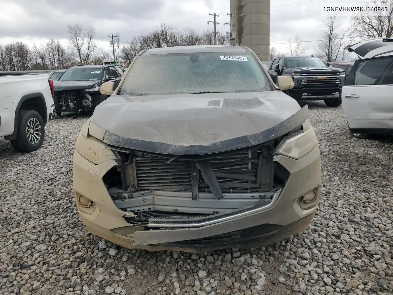 1GNEVHKW8KJ140843 2019 Chevrolet Traverse Lt