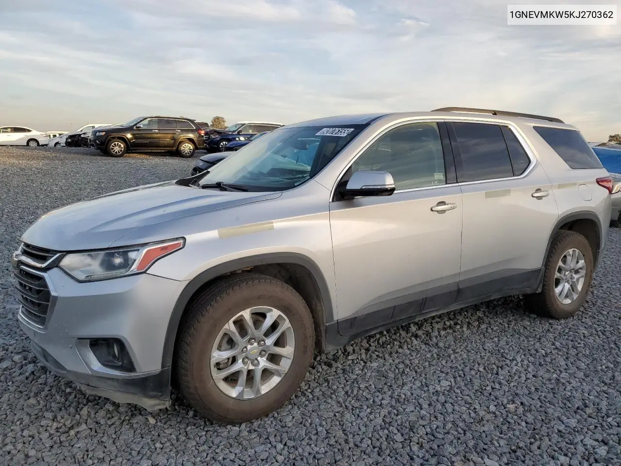 1GNEVMKW5KJ270362 2019 Chevrolet Traverse Lt