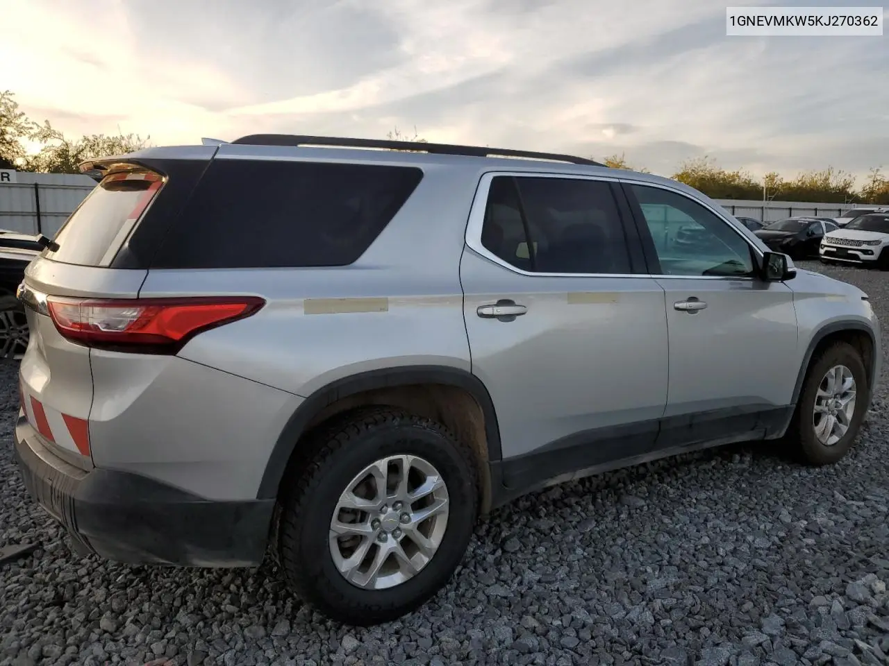 1GNEVMKW5KJ270362 2019 Chevrolet Traverse Lt