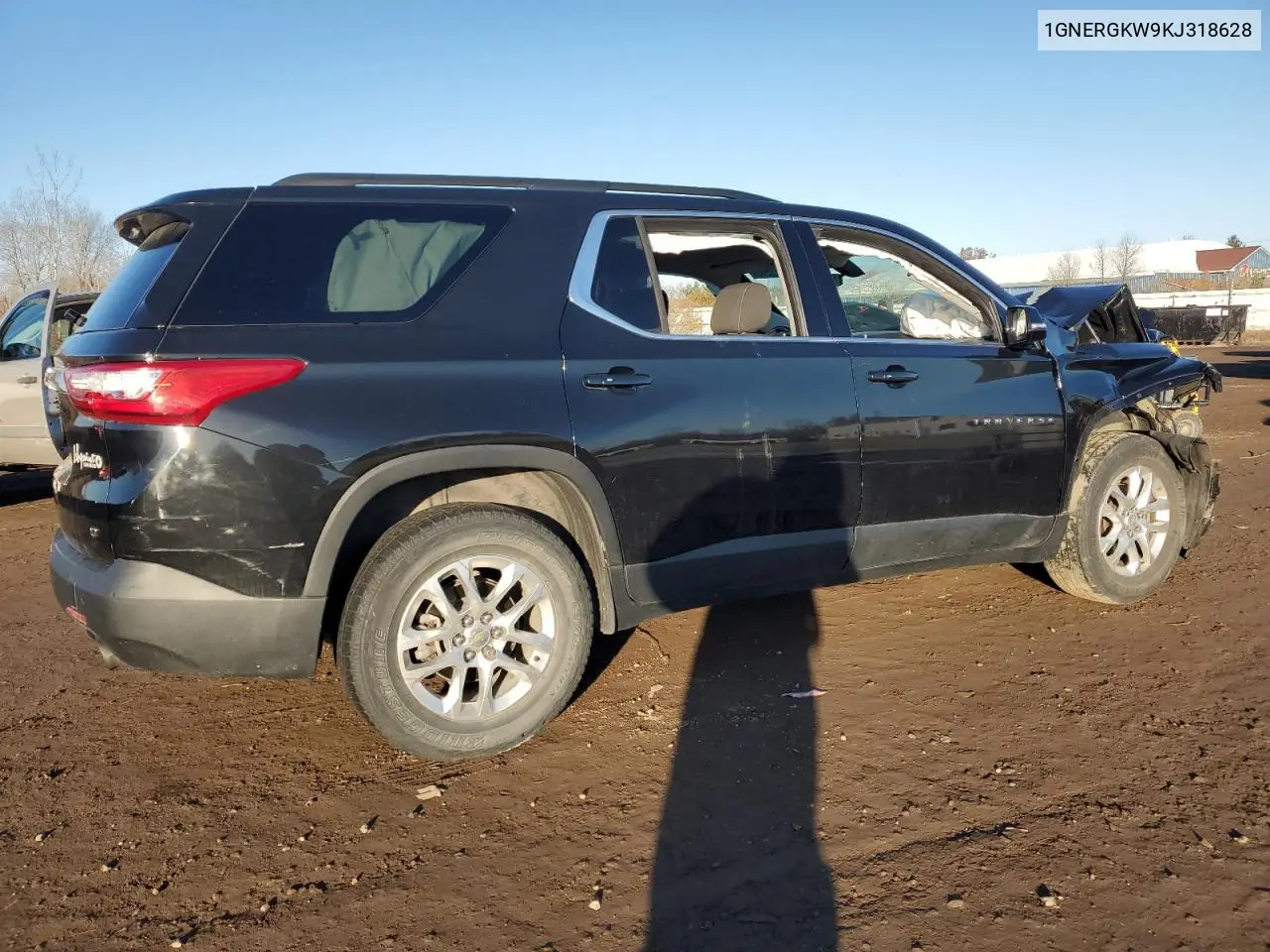 1GNERGKW9KJ318628 2019 Chevrolet Traverse Lt