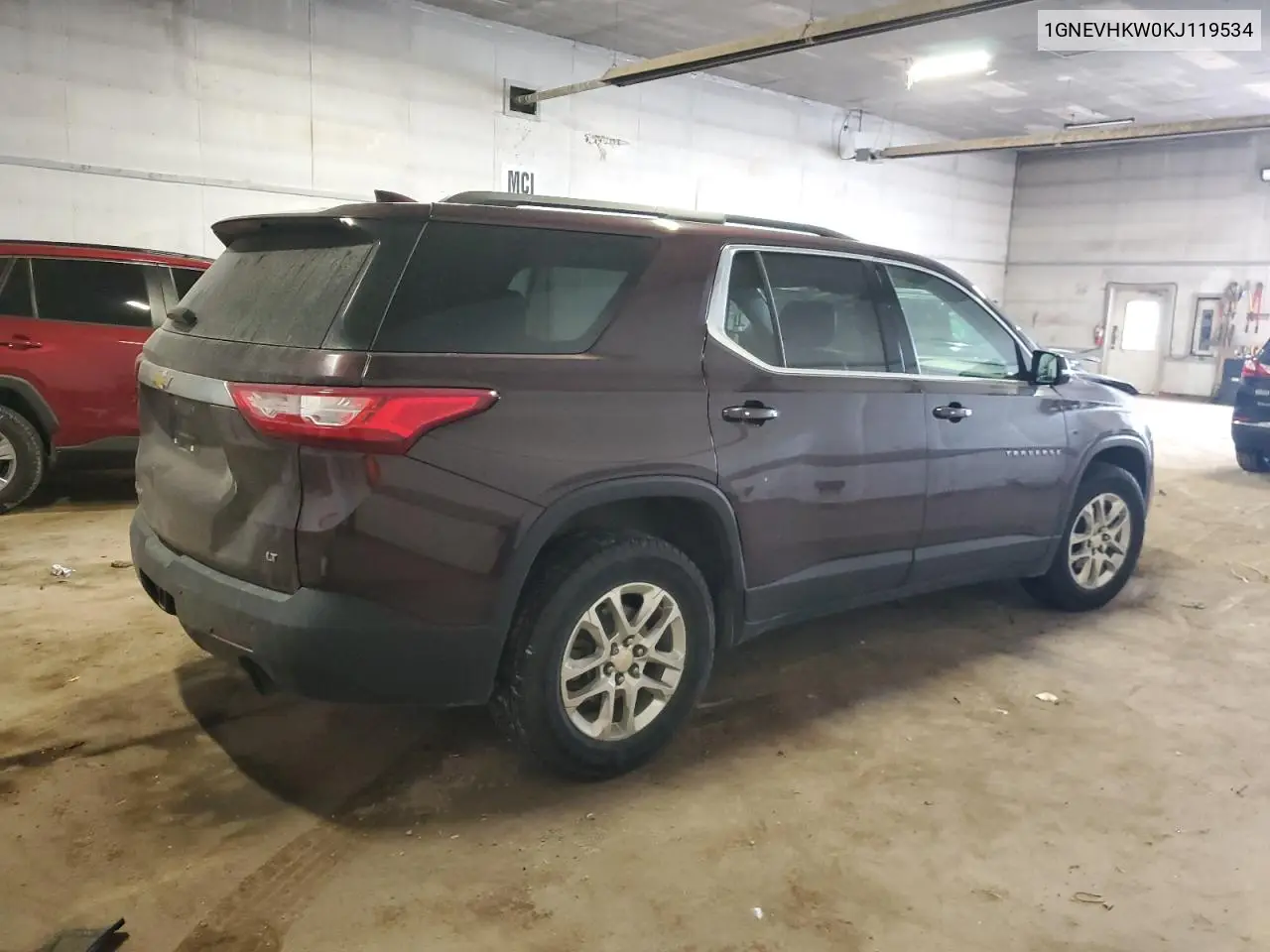 1GNEVHKW0KJ119534 2019 Chevrolet Traverse Lt