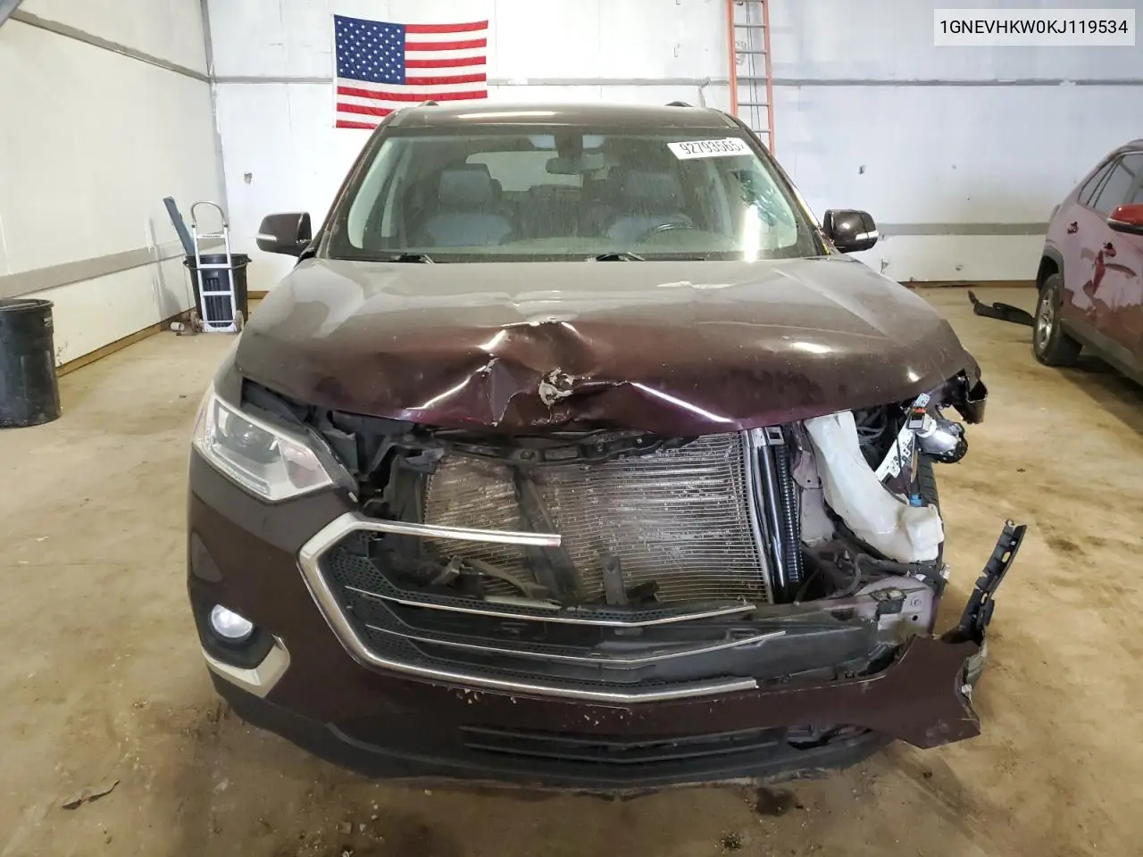 1GNEVHKW0KJ119534 2019 Chevrolet Traverse Lt